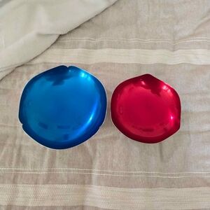 Vintage Carl Christiansen MCM silver plated enamel Decorative Bowls